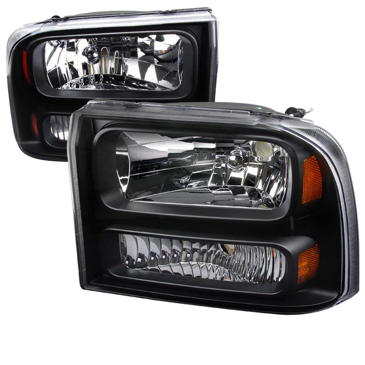 Spec-D Crystal Headlights Ford F250 / F350 (1999-2004) w/ or w/o LED Light Bar