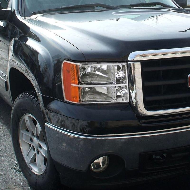 Spec-D OEM Replacement Headlights GMC Sierra (07-14) Matte Black or Chrome Housing