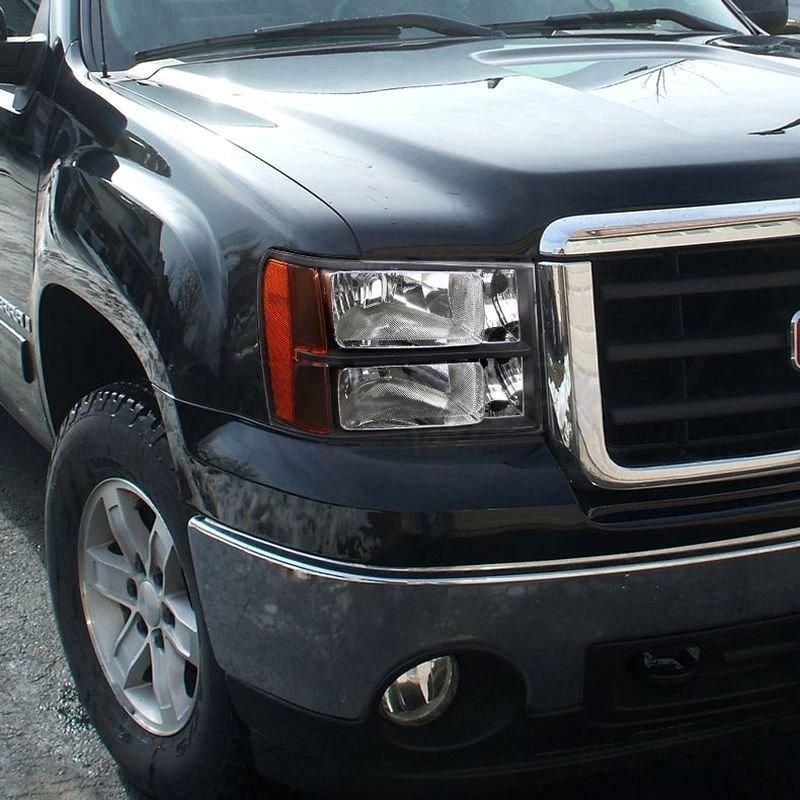 Spec-D OEM Replacement Headlights GMC Sierra (07-14) Matte Black or Chrome Housing