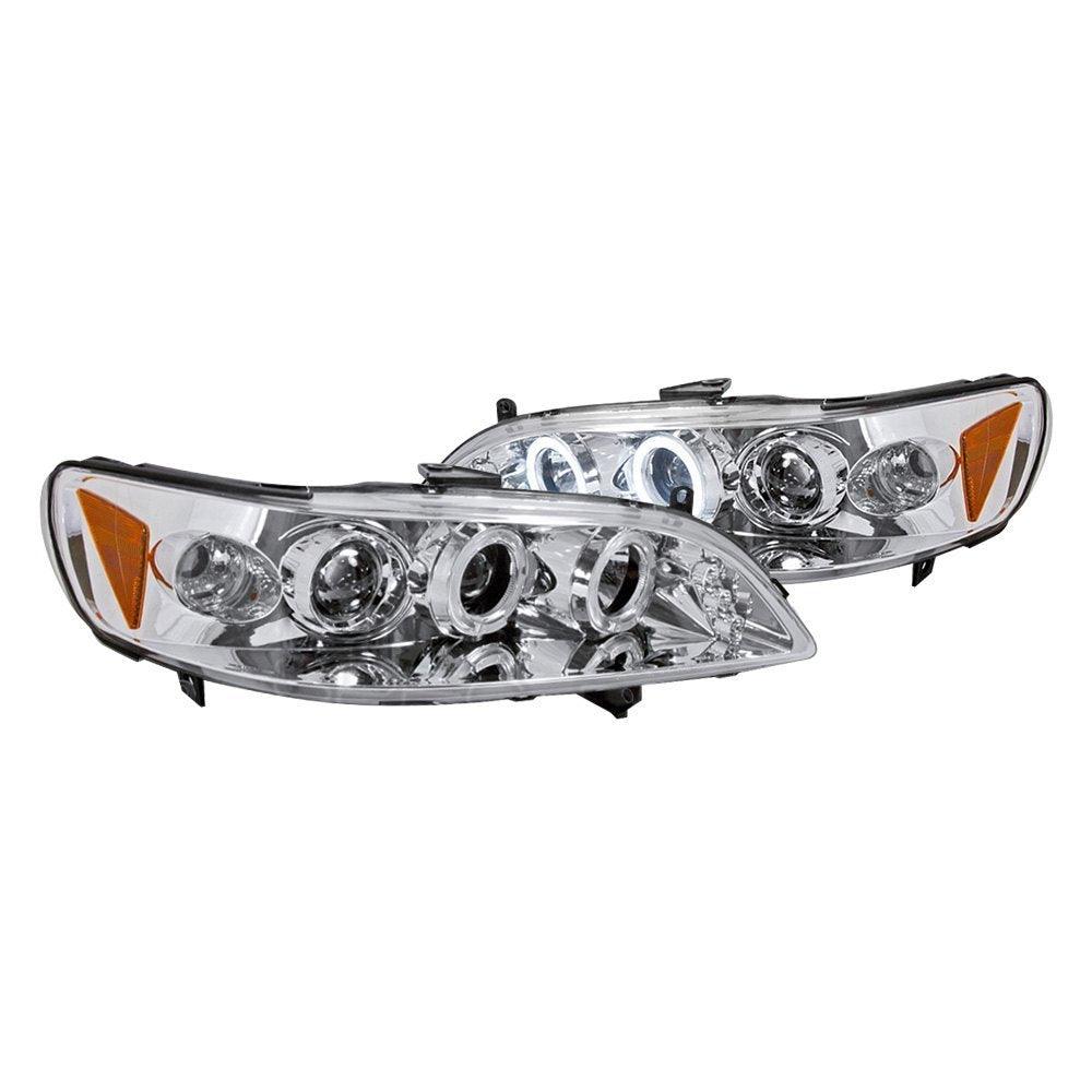 Spec-D Projector Headlights Honda Accord (98-02) w/ Dual LED Halo - Black or Chrome