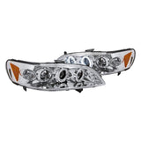 Spec-D Projector Headlights Honda Accord (98-02) w/ Dual LED Halo - Black or Chrome