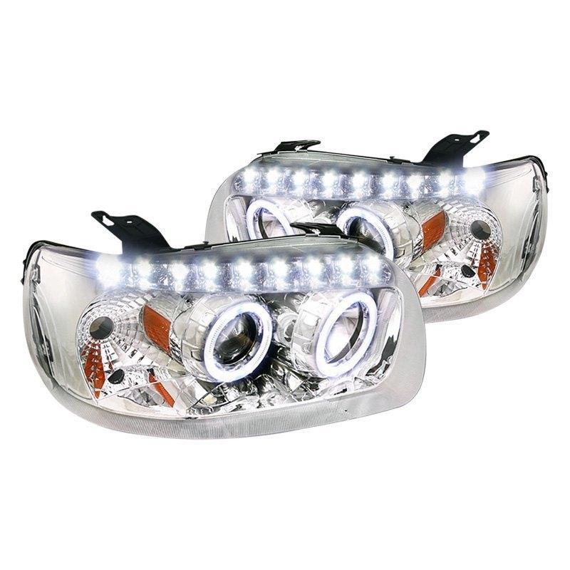 Spec-D Projector Headlights Ford Escape (05-07) Dual LED Halo - Black or Chrome