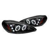 Spec-D Projector Headlights Pontiac Grand Am (99-05) Halo LED - Black or Chrome