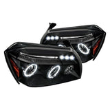 Spec-D Projector Headlights Dodge Magnum (05-06-07) w/ LED Halo - Black or Chrome