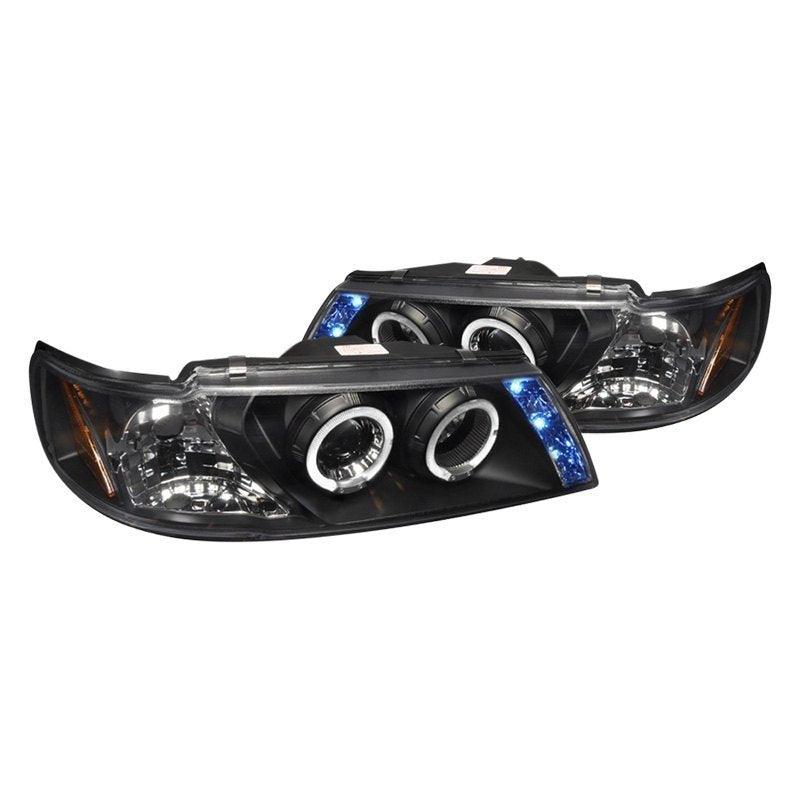 Spec-D Projector Headlights Nissan Sentra B14 / 200SX (95-99) Dual LED Halo - Black or Chrome