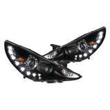 Spec-D Projector Headlights Hyundai Sonata (2011-2014) LED DRL - Black or Chrome