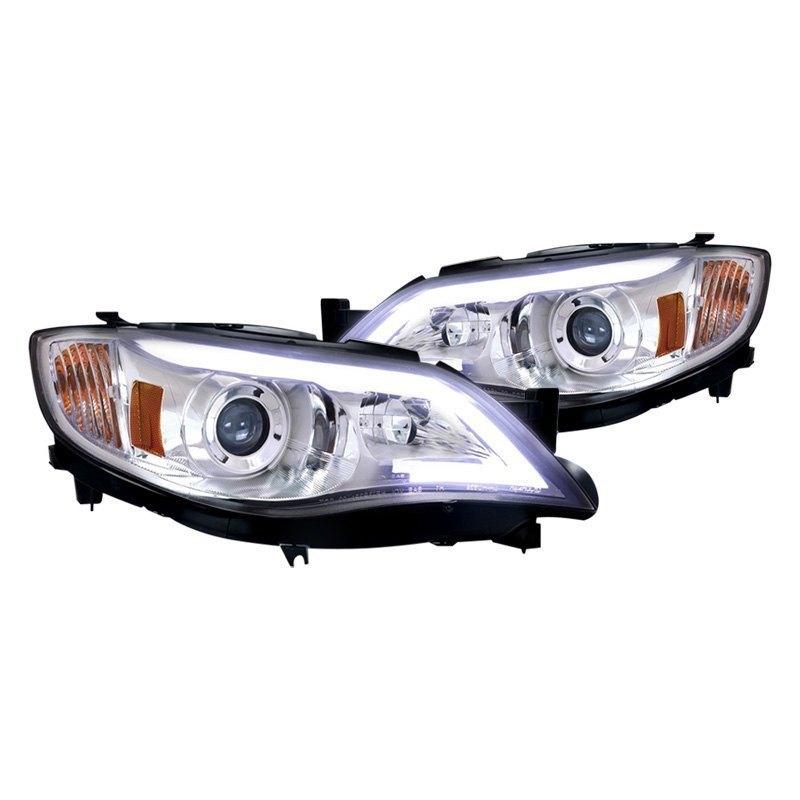 Spec-D Projector Headlights Subaru WRX (08-14) Outback (08-11) w/ LED DRL - Black or Chrome