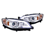 Spec-D Projector Headlights Subaru WRX (08-14) Outback (08-11) w/ LED DRL - Black or Chrome
