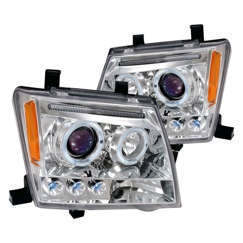 Spec-D Projector Headlights Nissan Xterra (05-12) LED Halo - Black