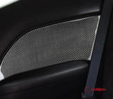 [2pcs] Carbon Fiber Rear Seat Arm Rest Panel Overlay for Dodge Challenger 2015-2023