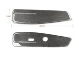 2pcs Carbon Fiber Seat Side Panel Overlay for Dodge Challenger 2015-2023