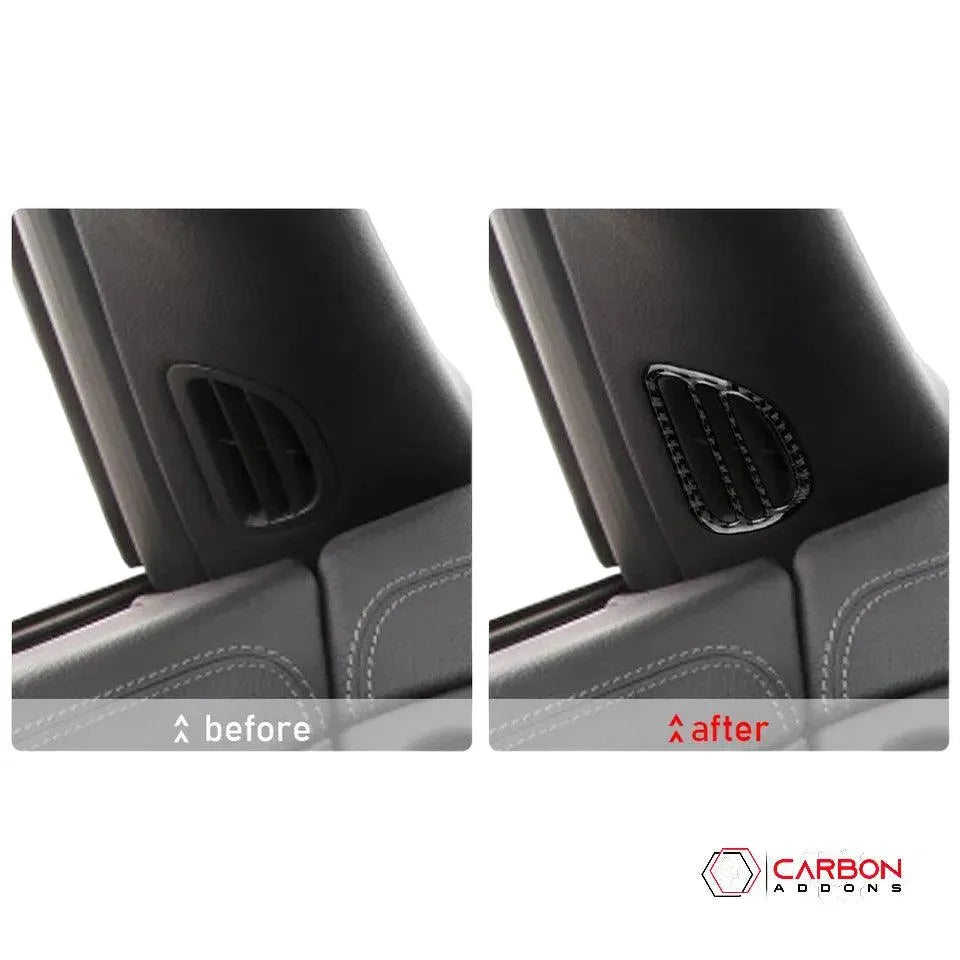 [2pcs] Real Carbon A-Pillar AC Vent Trim Overlay | C6 2005-2013 Corvette
