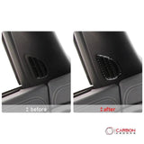 [2pcs] Real Carbon A-Pillar AC Vent Trim Overlay | C6 2005-2013 Corvette