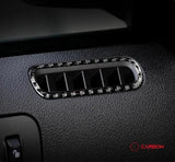[2pcs] Real Carbon Fiber Door AC Vent trim Overlay For Mustang 2010-2014