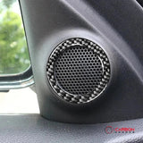[2pcs] Real Carbon Fiber Door Speaker Trim Overlay for 2011+ Dodge Durango