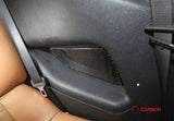 [2pcs] Real Carbon Fiber Rear Seat Arm Rest Trim Overlay For Mustang 2013-2014