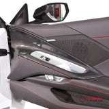 C8 Corvette Real Carbon Fiber Window Switch Outer Trim Panel Frame Covers | Interior Upgrade (2020–2025)