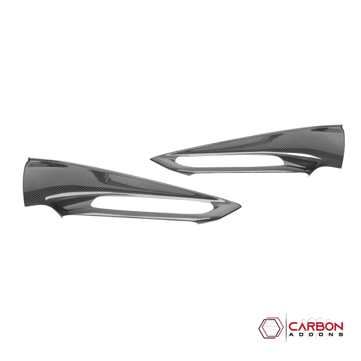 C8 Corvette Real Carbon Fiber Window Switch Outer Trim Panel Frame Covers | Interior Upgrade (2020–2025)