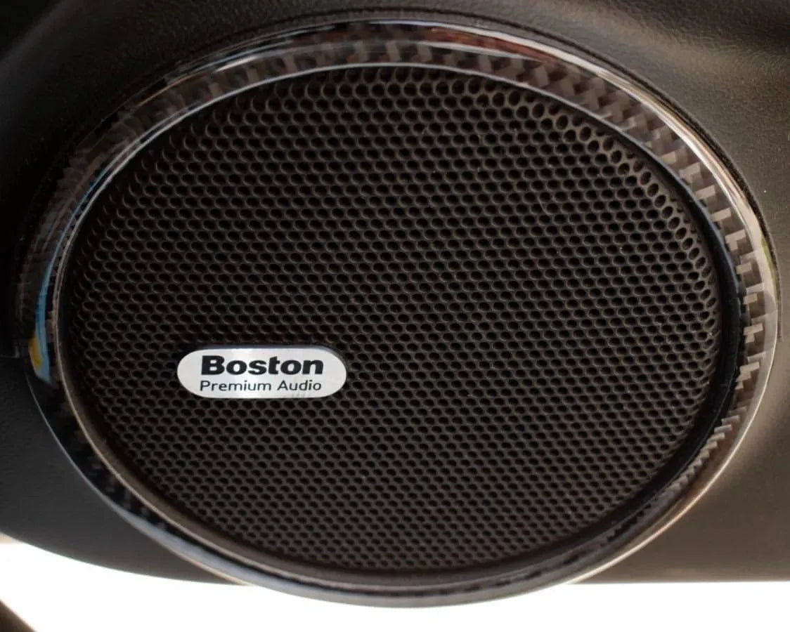 [2pcs Set] Carbon Fiber Door Speaker Overlay for Chevrolet Camaro 2010-2015