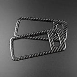 2pcs Set Carbon Fiber Interior Door Handle Trim Overlay For Mustang 2010-2014