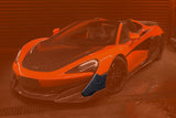 2018-2021 McLaren 600LT OEM Style Carbon Fiber front bumper side splitter