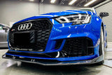 2018-2020 Audi RS3 8V.2 Sedan and Sportback BKSS Style Carbon Fiber Front Lip