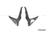 2018-2022 Ferrari 488 Pista OEM Style Carbon Fiber Front Bumper Vent Canards