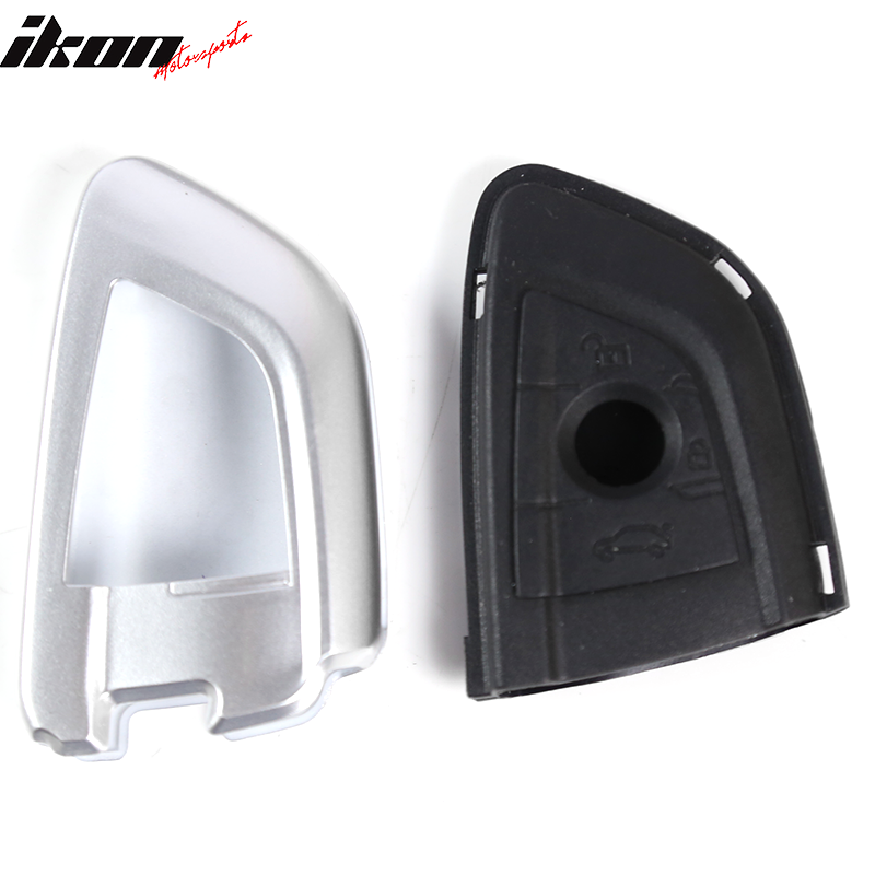 For BMW Car Smart Remote Key Fob Shell Holder Case Cover Silver Black