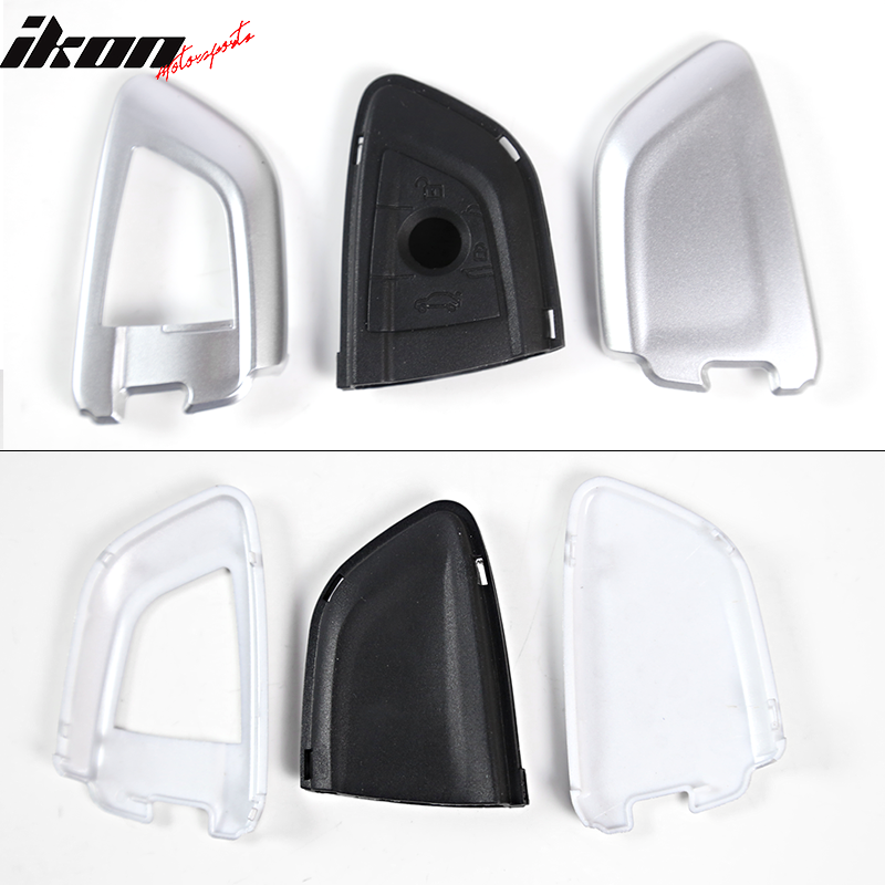 For BMW Car Smart Remote Key Fob Shell Holder Case Cover Silver Black