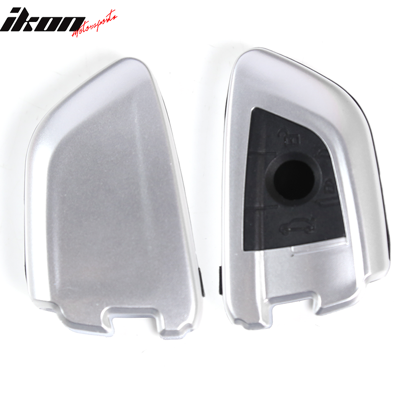 For BMW Car Smart Remote Key Fob Shell Holder Case Cover Silver Black