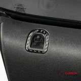 Real Carbon Fiber Door Lock Trim Overlay | Mustang 2005-2009