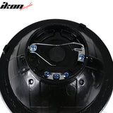 Universal 7In Round Chrome Half White Half Black RGB Halo Headlights