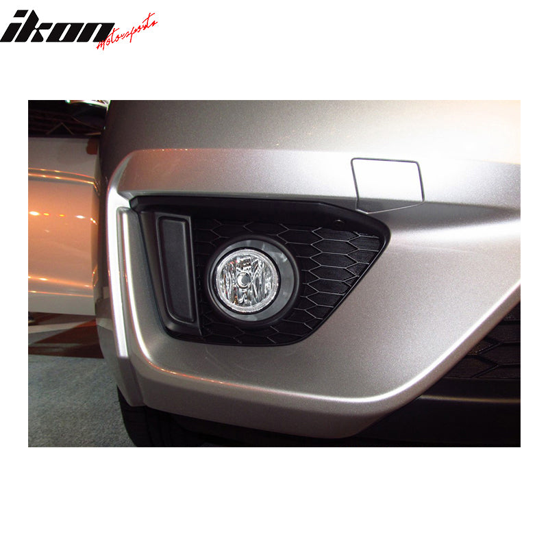 2015-2017 Honda Fit 2PCS Front Bumper Fog Lights W/Clear Lens