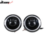 Universal 7" Round Black Chrome Headlight Conversion