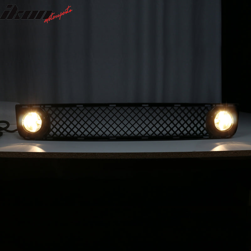 2008-2010 Scion xB Front Bumper Mesh Grille W/Clear Fog Lights Lamp