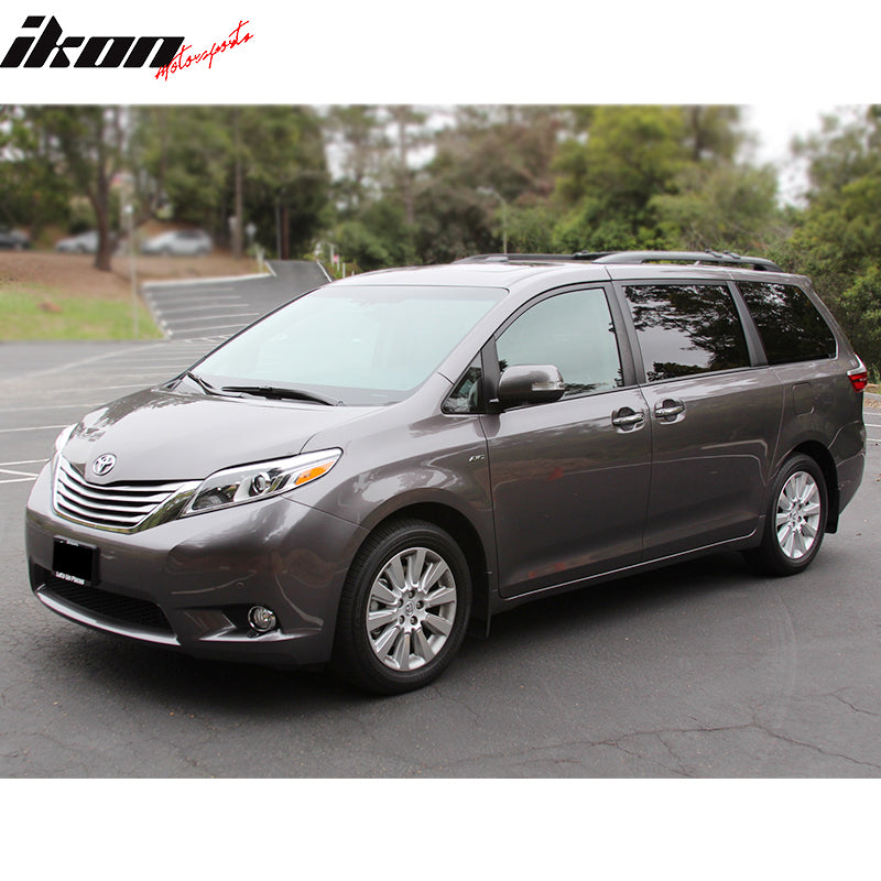2011-2017 Toyota Sienna Chrome Clear Front Bumper Fog Lights Lamps