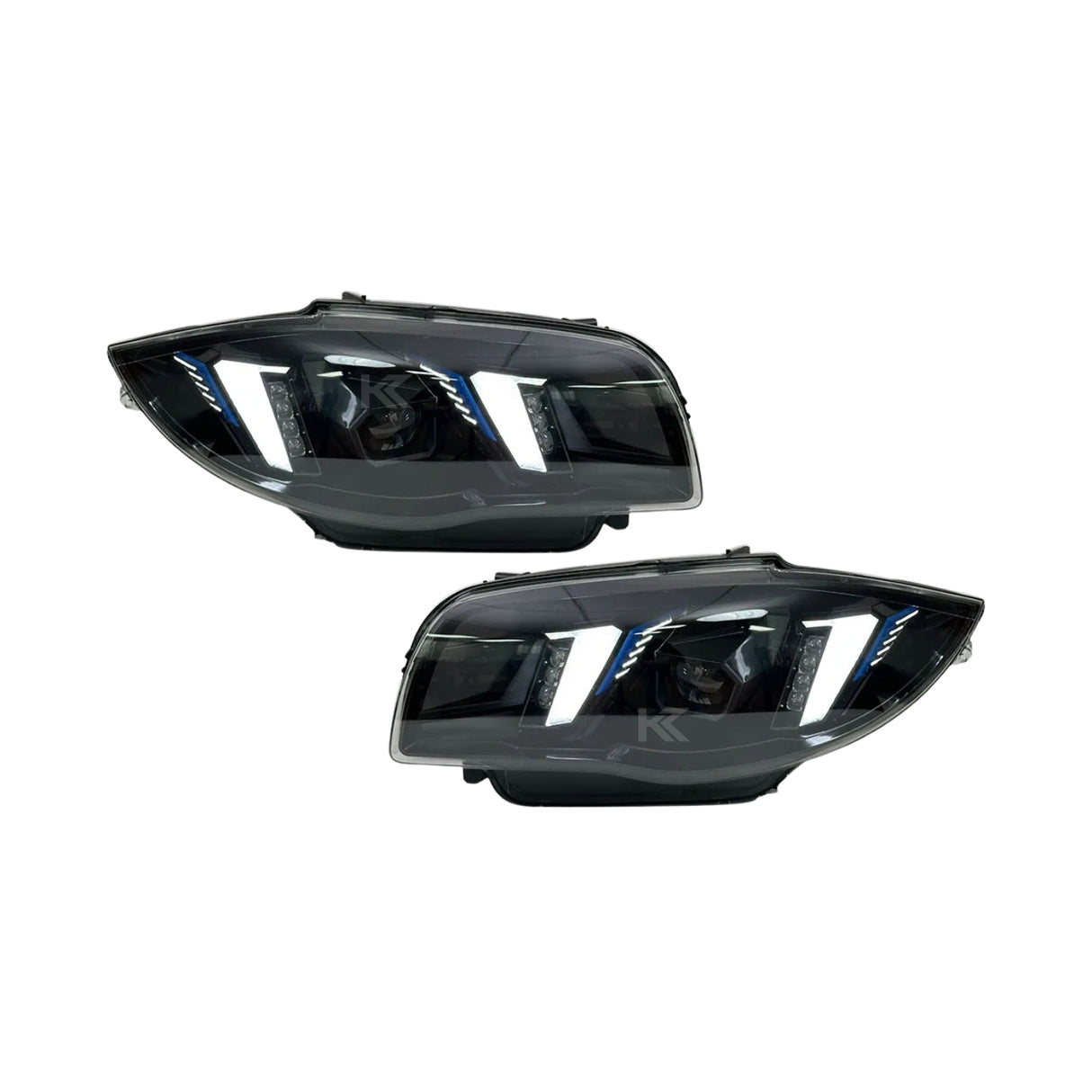 BMW 1 Series E87 Snake Eye Laser LED Headlight Assembly with Dual-Color DRL (Yellow / White) 2004 - 2011 (116i / 118i / 120i / 125i)