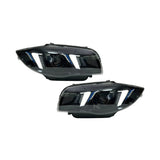 BMW 1 Series E87 Snake Eye Laser LED Headlight Assembly with Dual-Color DRL (Yellow / White) 2004 - 2011 (116i / 118i / 120i / 125i)