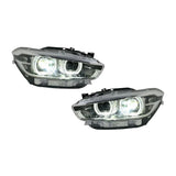 BMW 1 Series F20 / 118i Dual-Color (Yellow / White) LED Headlight Assembly with High / Low Beam 2015 - 2018