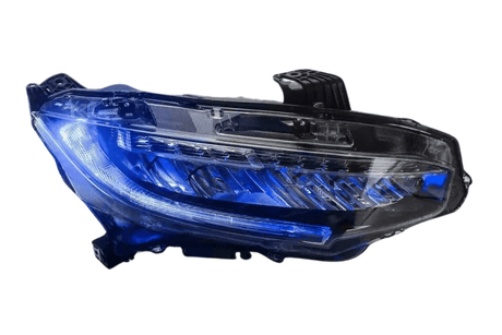 Honda Civic 10th Gen (FC/FK) Chrome LED Reflection Bowl Headlights (2016-2021) - K2 Industries