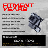 Toyota RAV4 + Hybrid w/ AVM (2016-2018) OEM Replacement Backup Camera OE Part # 86790-42090