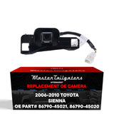 Toyota Sienna (2006-2010) OEM Replacement Backup Camera OE Part # 86790-45020, 86790-45021