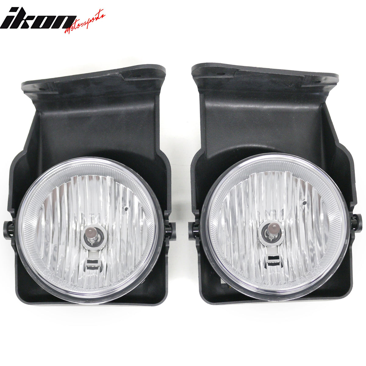 2005-2006 GMC Sierra 1500/2500 HD/3500 Fog Lights Black Housing Clear Lens Pair