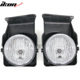 2005-2006 GMC Sierra 1500/2500 HD/3500 Fog Lights Black Housing Clear Lens Pair