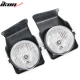 2005-2006 GMC Sierra 1500/2500 HD/3500 Fog Lights Black Housing Clear Lens Pair