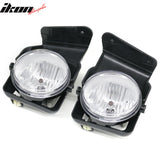 2005-2006 GMC Sierra 1500/2500 HD/3500 Fog Lights Black Housing Clear Lens Pair