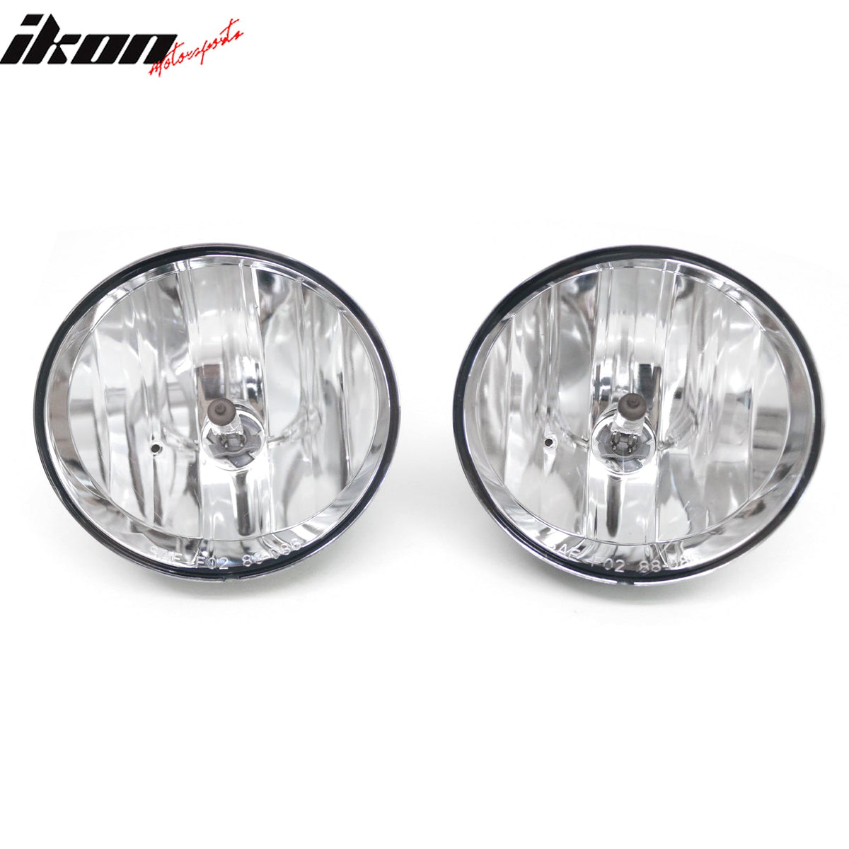 2002-2009 GMC Envoy 2PCS Right Left RH LH Front Bumper Driving Fog Lights Lamps Assembly Replacement Black Housing Clear Lens