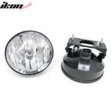 2002-2009 GMC Envoy 2PCS Right Left RH LH Front Bumper Driving Fog Lights Lamps Assembly Replacement Black Housing Clear Lens