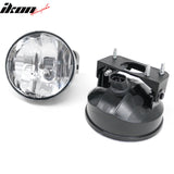 2002-2009 GMC Envoy 2PCS Right Left RH LH Front Bumper Driving Fog Lights Lamps Assembly Replacement Black Housing Clear Lens