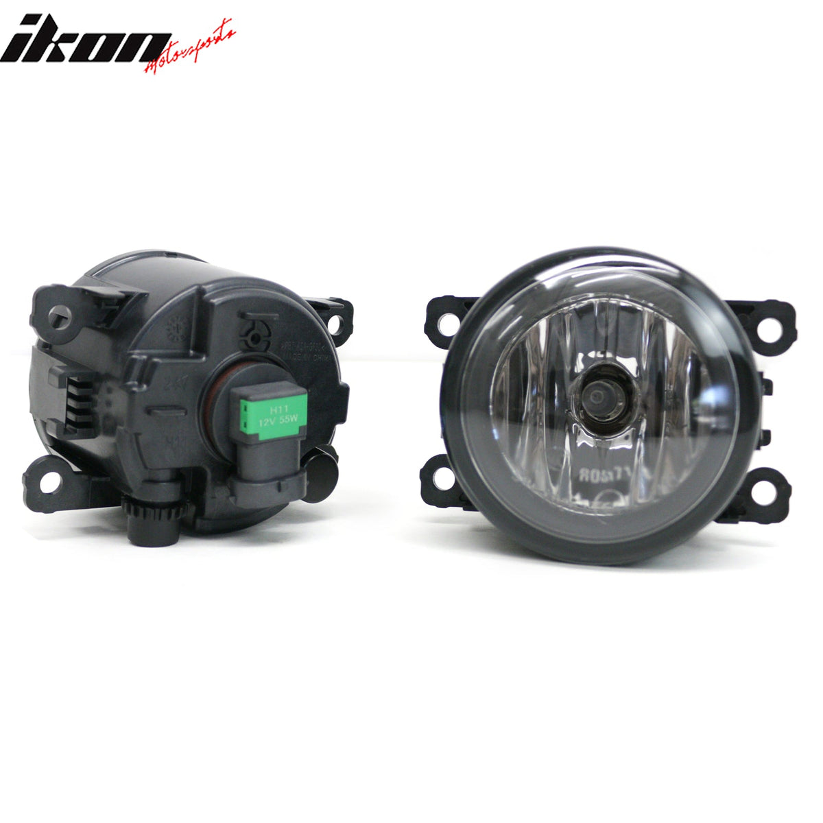 2011-2015 Ford Explorer 2PCS Right Left RH LH Front Bumper Driving Fog Lights Lamps Assembly Replacement W/Cover Black Housing Clear Lens